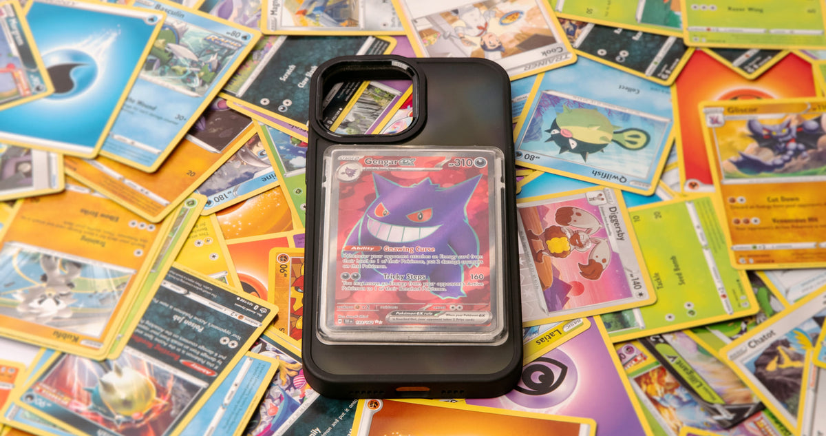 MagSafe trading card display on iPhone with Pokémon card