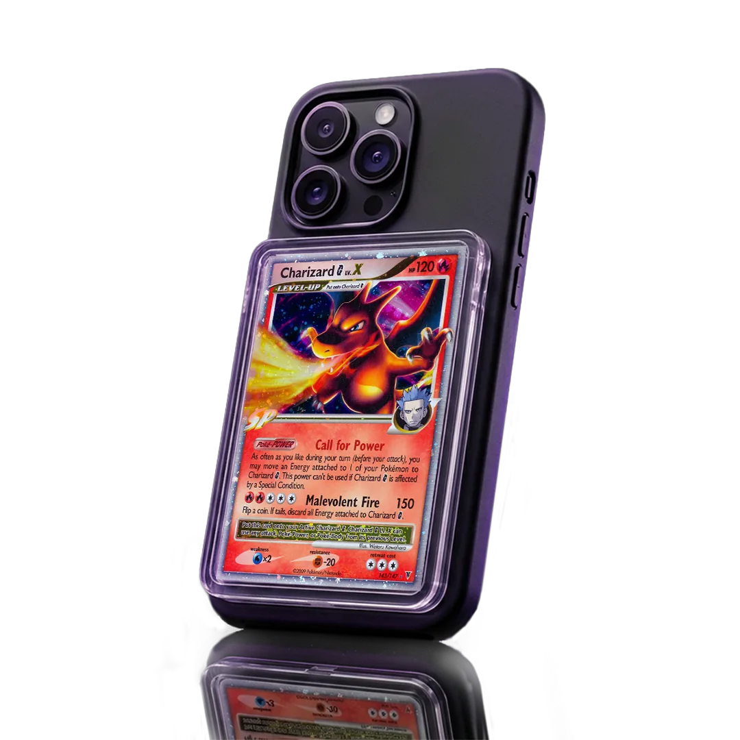 Homepage hero phone with Charizard display (optimised)